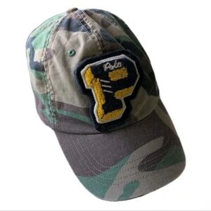 Polo Ralph Lauren Baseball Cap Varsity P Chenille Patch Mens OS Snapback